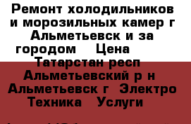 Ремонт холодильников и морозильных камер г.Альметьевск и за городом  › Цена ­ 500 - Татарстан респ., Альметьевский р-н, Альметьевск г. Электро-Техника » Услуги   